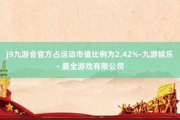 j9九游会官方占运动市值比例为2.42%-九游娱乐 - 最全游戏有限公司