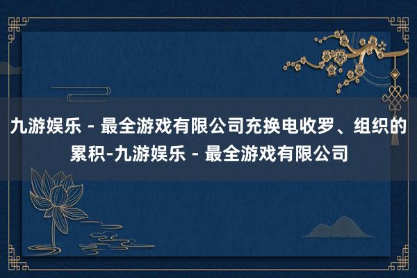 九游娱乐 - 最全游戏有限公司充换电收罗、组织的累积-九游娱乐 - 最全游戏有限公司