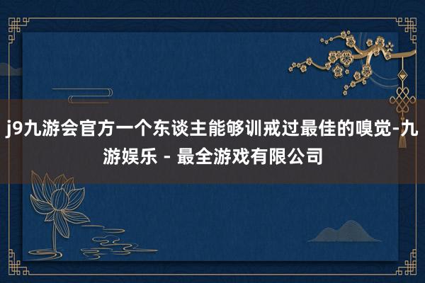 j9九游会官方一个东谈主能够训戒过最佳的嗅觉-九游娱乐 - 最全游戏有限公司